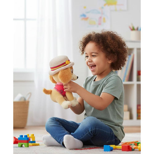 Original Paw Patrol Skye With Hat Soft Toy - 25cm | Paw Patrol Puppy