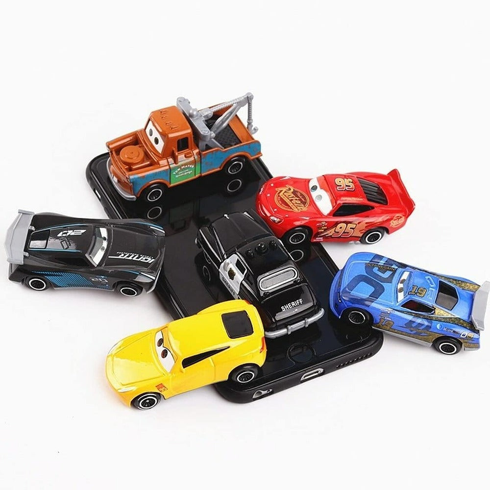 Metal Die Cast Mini Racers Series Cars,  6-Pack