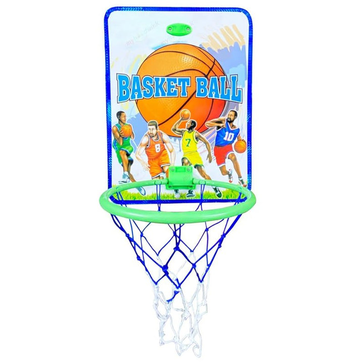 Basketball with Wall Mount Net Game Set