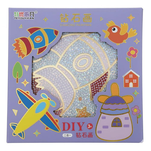 5D Diamond Art Painting Kit for Kids | Pre-Printed Canvas with Wooden Frame, Crystal Diamonds & Tools | Creative DIY Craft Kit