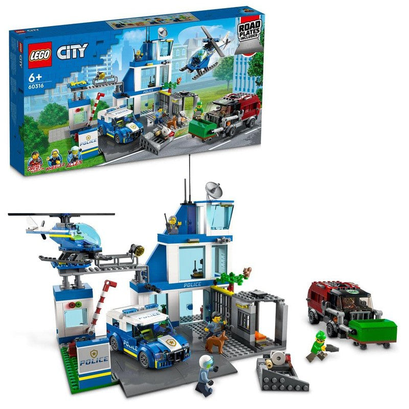 LEGO City Police Station 60316 Building Kit (668 Pcs)