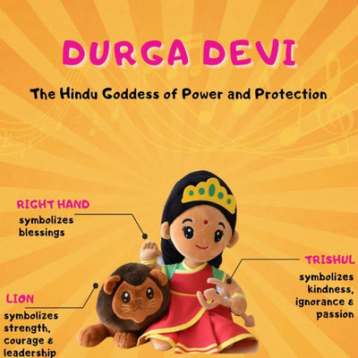 Durga Devi Large (22 inch) Huggable Plush Toy