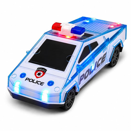 FunBlast Police Car Toy for Kids | Push & Go Police Vehicle with Light & Sound