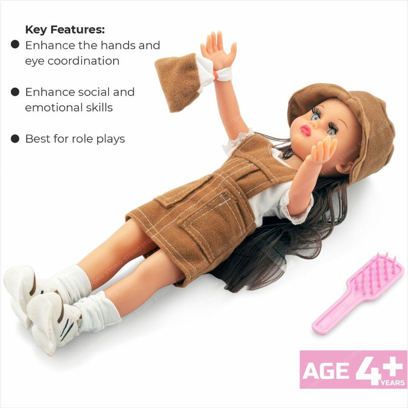 Ahnna Doll with Movable Joints & Accessories - 33cm (Random Dress Color/Design)