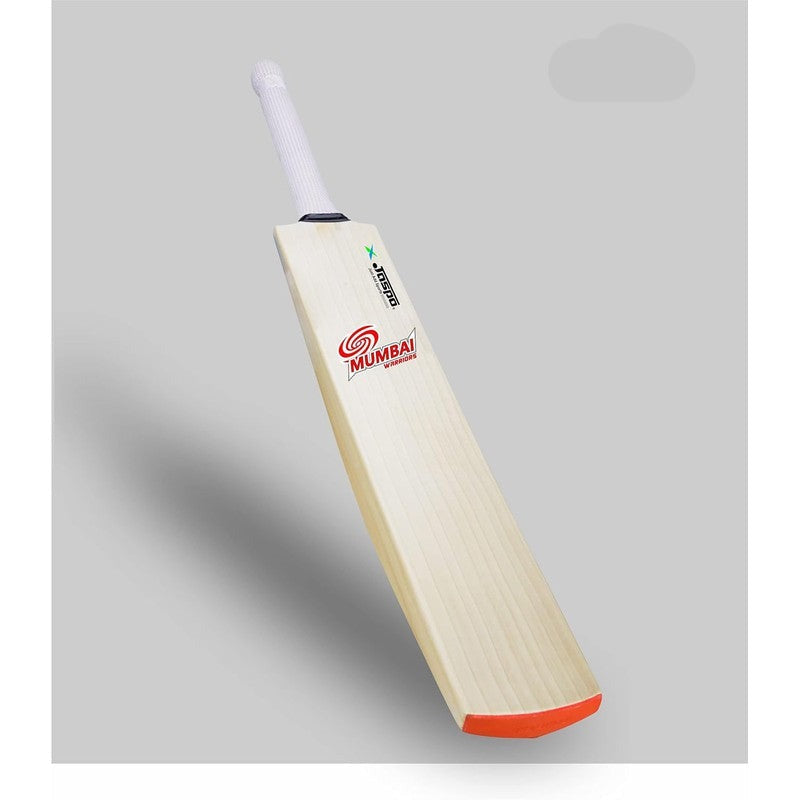 Jaspo Mumbai Warriors Club Craze Kashmir Willow Cricket Bat (Wood) | Full Size - Grade 1 with Singapore Cane Short Handle | 12+ Years