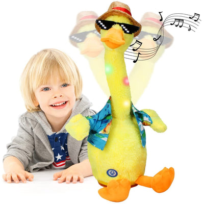 Dancing, Repeating What You Say with Hindi Songs Singing Imitating Duck Toy