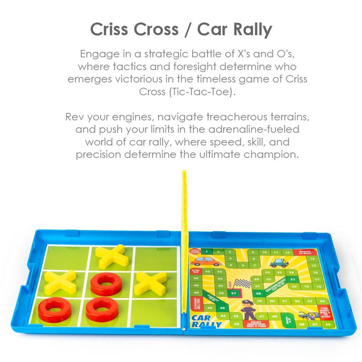 Ratna's Classic Games | 11-in-1 Table Top Family Board Games