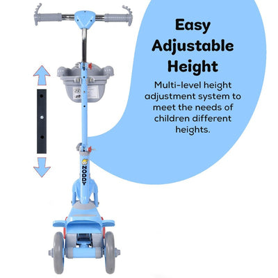 Noddy Scooter With Light And Music | Skating Scooter for Kids | Blue | COD Not Available