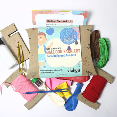 DIY Balloon Yarn Art Kit - Create Stunning Yarn Ball - Craft Kit for Kids and Adults