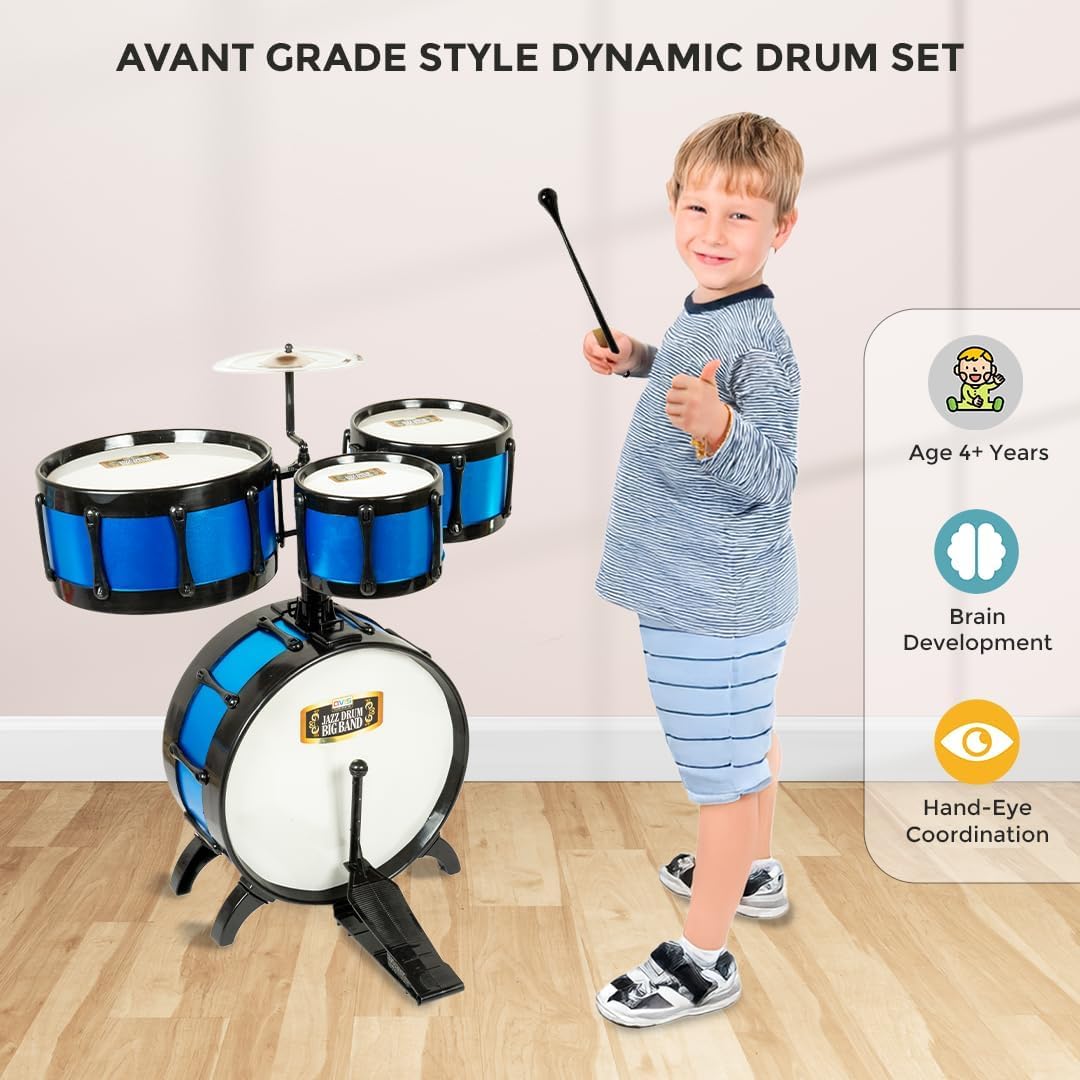 Avis by Ratna Jazz Drum Big Band Musical Set | Drum Set for Kids