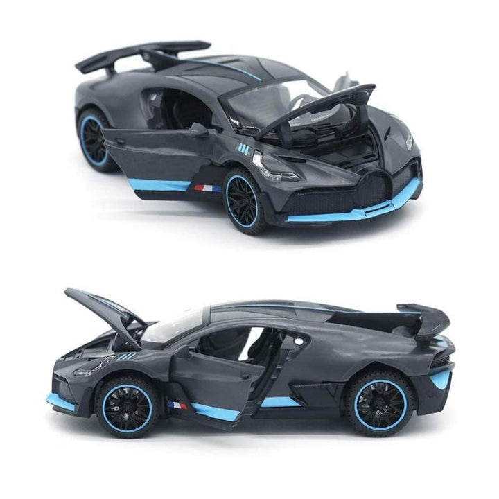 Resembling Bugatti Divo 3in Diecast Car | 1:32 Scale Model | Blue