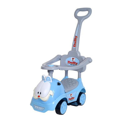 Non Battery Operated Deffy Star Push Ride-On | Musical Baby Car with Protective Arm Rest and Parent Handle Wagons | Blue | COD Not Available