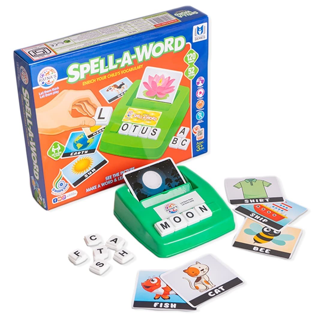 Ratna's Spell A Word – Educational Vocabulary Learning Game I 120 Words I 52 Letters