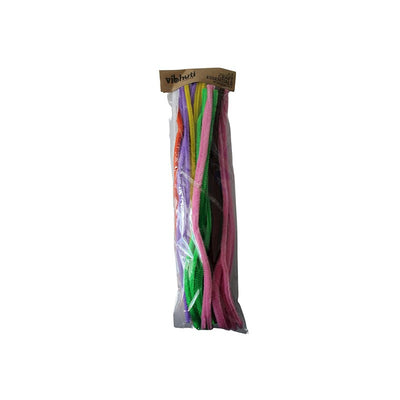 Pack of 100 Pipe Cleaners | Flexible Wired Fiber | 12 inch | Ideal for Art and Craft