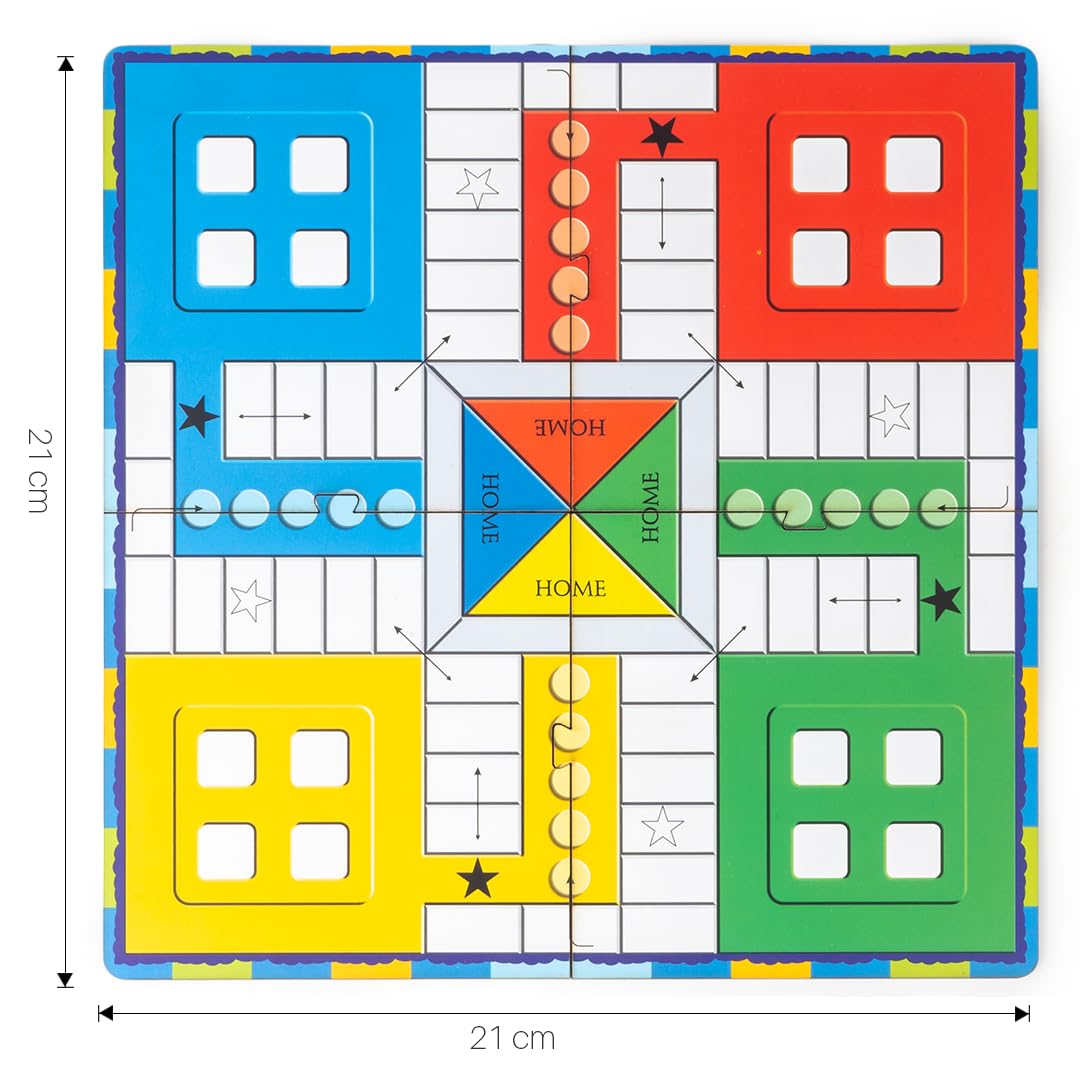 Toy Box by Ratna Pocket Ludo Travel Board Game | Portable Family Game