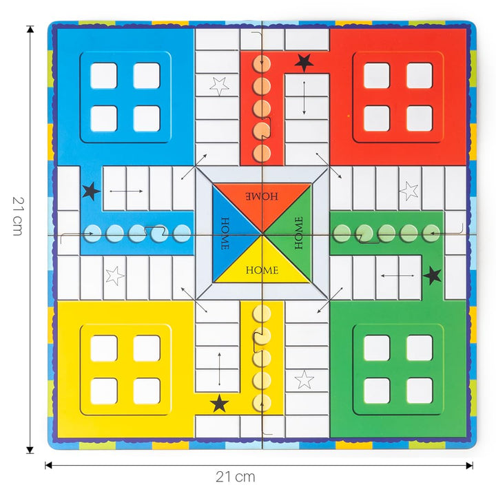Toy Box by Ratna Pocket Ludo Travel Board Game | Portable Family Game