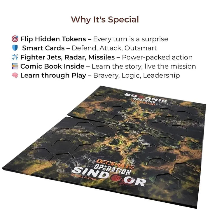 Toykraft Operation Sindoor Game | Strategy Board Game for Kids