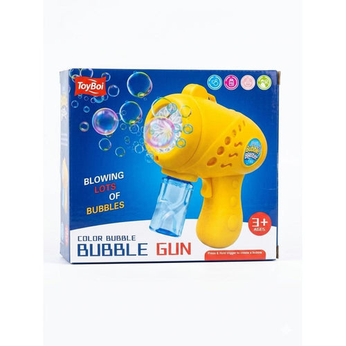 ToyBoi Color Bubble Blaster for Kids | Automatic Bubble Blower with Precision Nozzle- Yellow