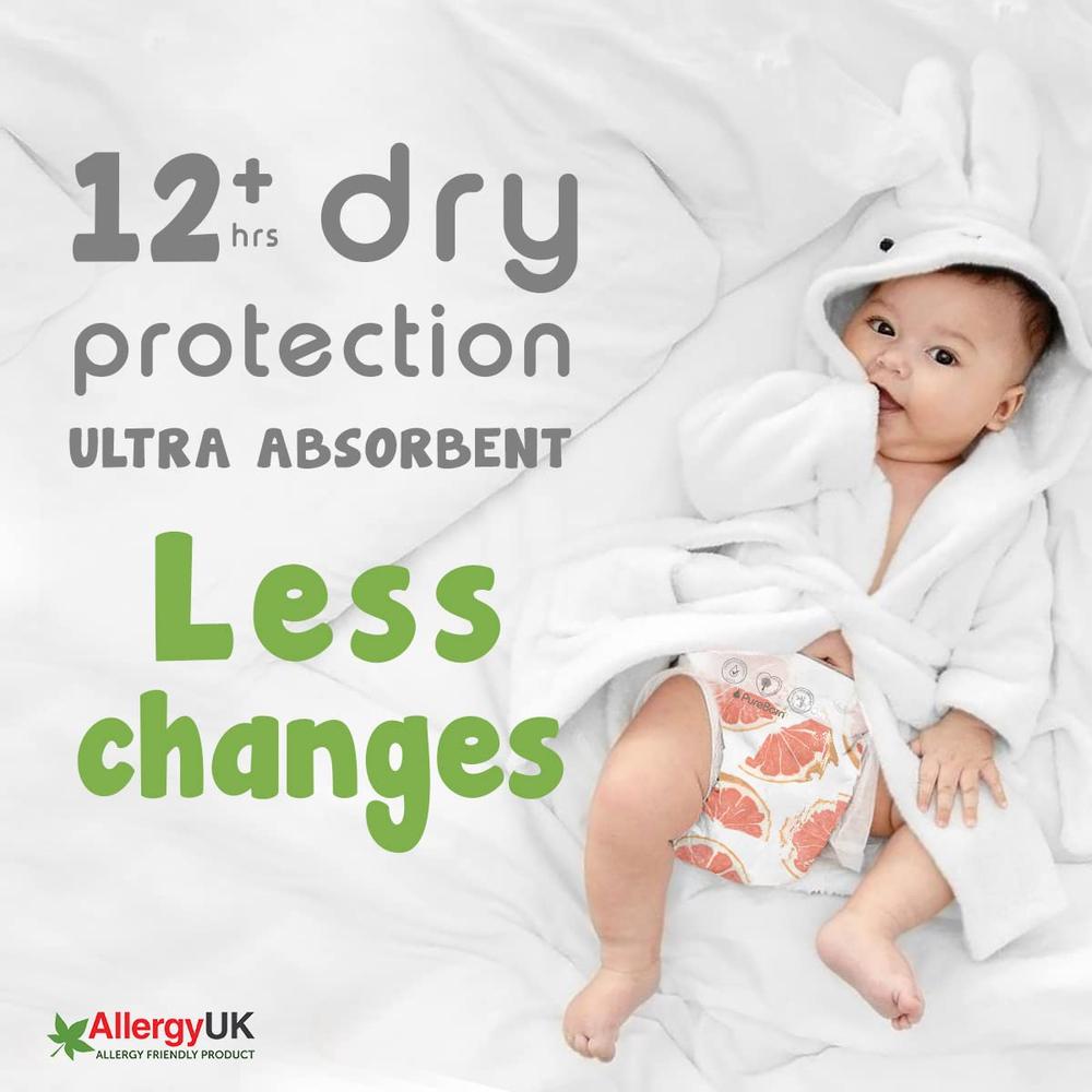 PureBorn Organic Bamboo (Size-5) Baby Disposable Diapers | 44 Pieces | 11-18 kgs