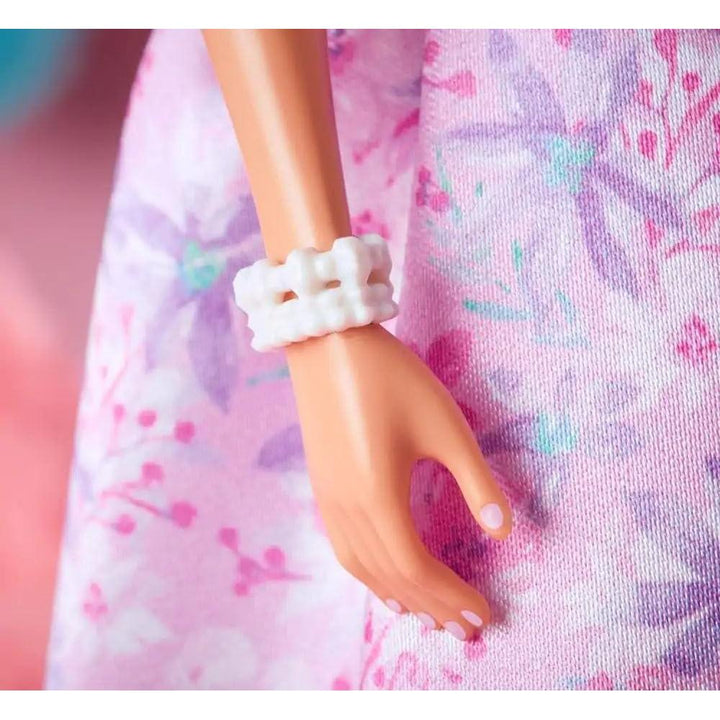Mattel Original Licensed Barbie Signature Birthday Wishes Doll | Collectible Barbie in Lilac Satin Dress with Wavy Brown Hair
