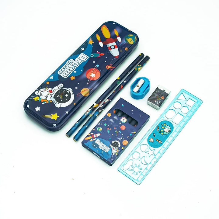 Ilearnngrow Pencil Box Stationery Kit for Kids