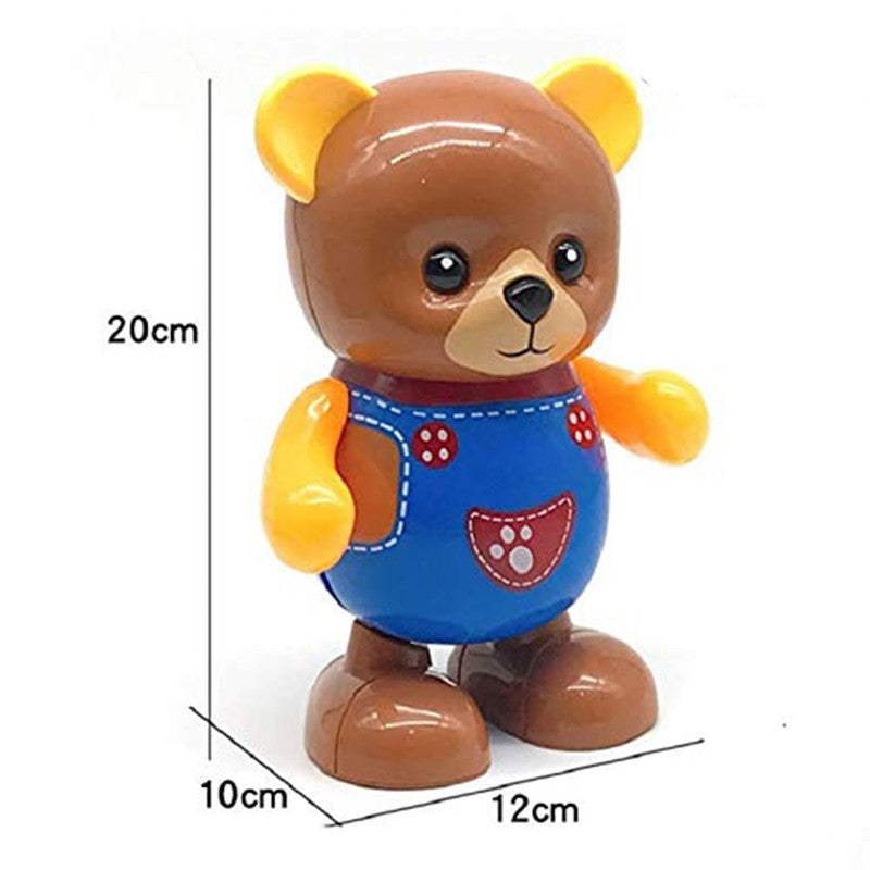 Dancing Bear Toy With Flashing Light & Sound - Multicolor