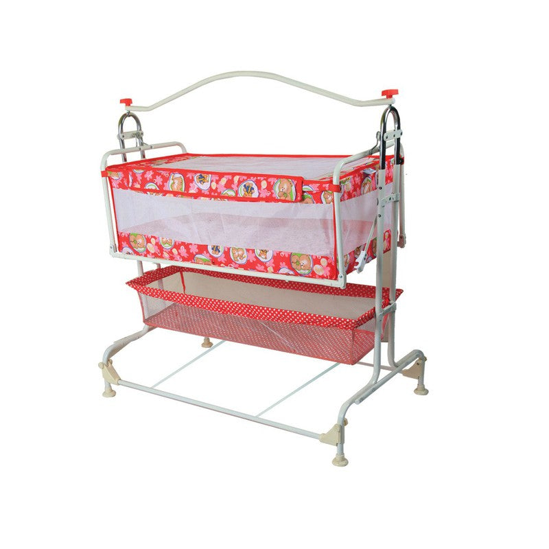 Compact Cradle SDX with Adjustable Height and Large Basket | Easy Flat Folding | Protective Net Cover | COD Not Available