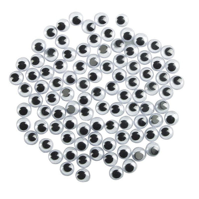 Pack of 100 Googly Eyes | 7mm | Wiggle Eyes for DIY Projects Fun and Expressive Craft Supplies