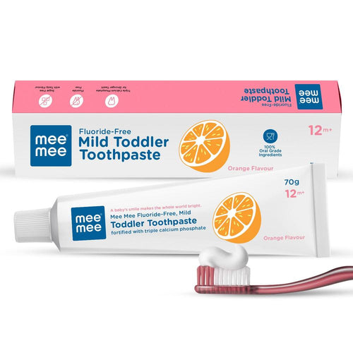 Mee Mee Mild Toddler Toothpaste - 70g | Orange Flavour