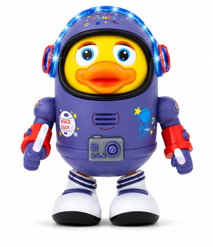 Gooyo Duck Space Dancing Toy for Kids | Musical Dancing Duck with LED Lights | Interactive Toy
