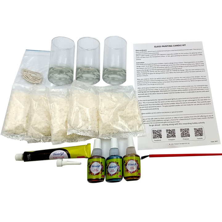 DIY Candle Making Kit (Glass Painting)