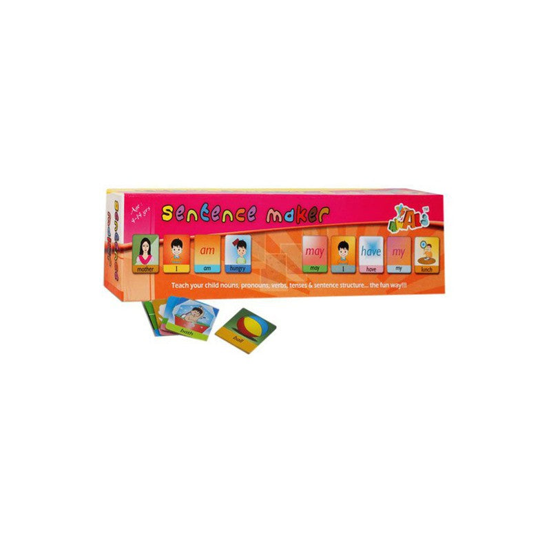 Early Learning Sentence Maker with 98 Colorful Durable Learning Cards - Educational Toy for Kids