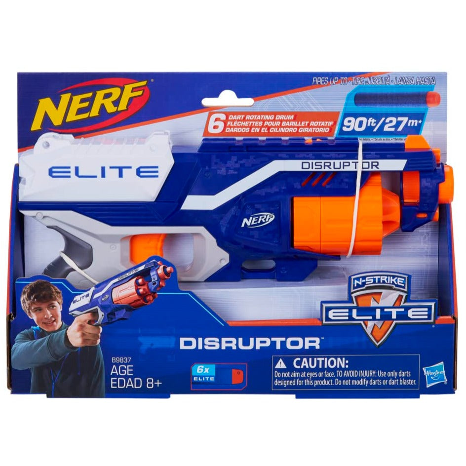 Original Nerf N-Strike Elite Disruptor Dart Blaster with 6 Darts by Hasbro