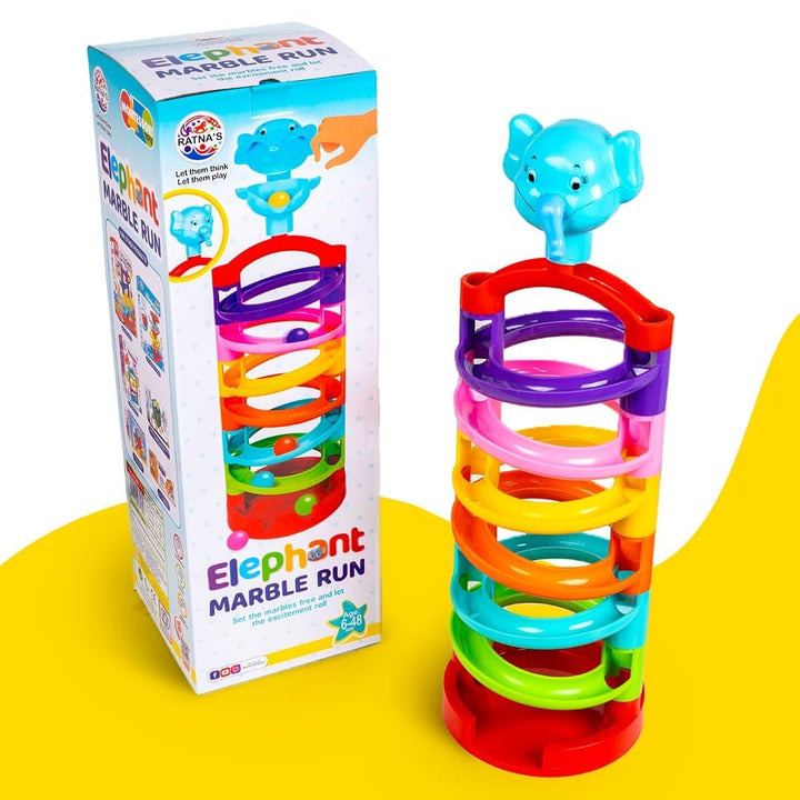 Ratna's Elephant Marble Run | Endless Rolling Fun