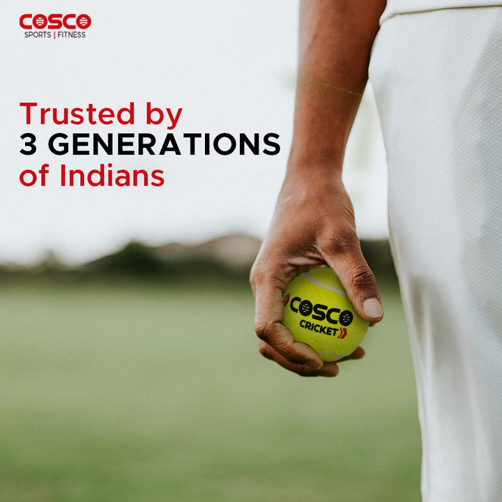 Cosco Cricket Tennis Ball (Pack of 6) - Yellow