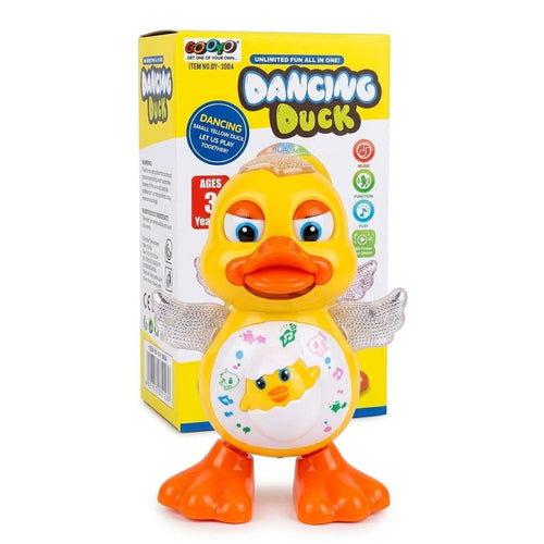 Gooyo Dancing Duck Toy with Flashing Lights & Musical Sounds for Kids | Dancing Hand & Rocking Body Duck