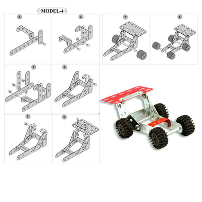 10 Car & Bike Models On Road (Mechanical Game Kit)