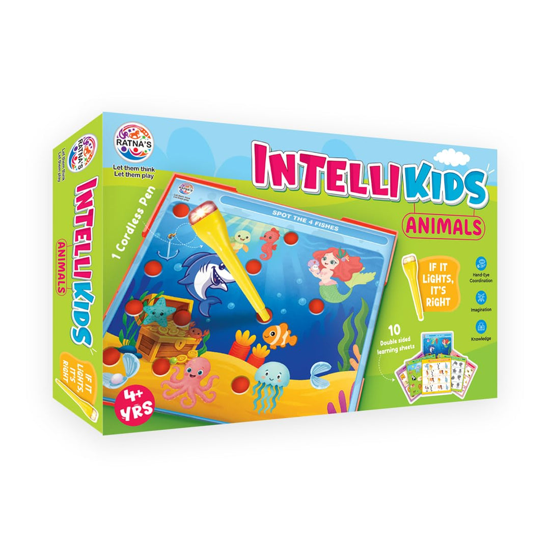 Ratna's Intellikids - Animals | Interactive Electro Cards Learning Game