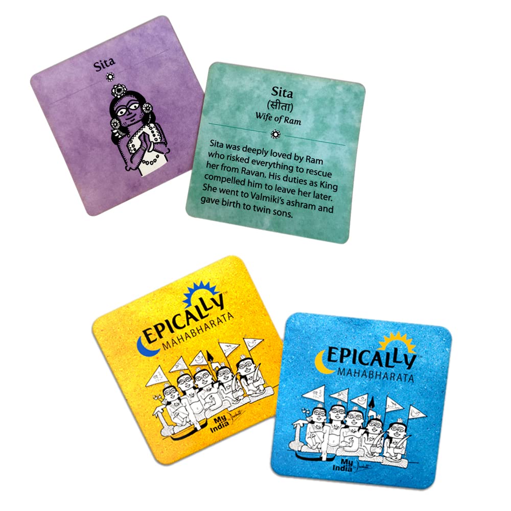 Epically Ramayana,Mahabharata Memory Matching Game for Kids in English- Set of 2 Games