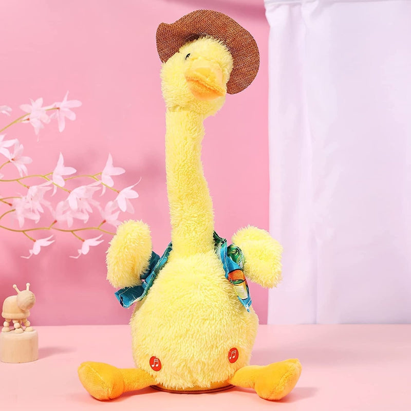 Dancing, Repeating What You Say with Hindi Songs Singing Imitating Duck Toy