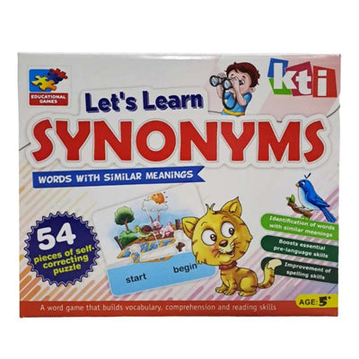 Learn About Synonyms | Educational and Clever Board Game (54 Puzzles Pieces)