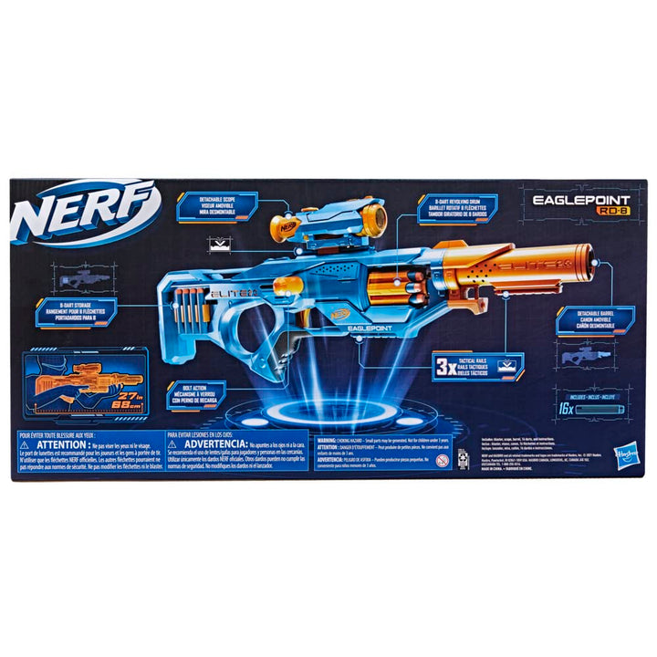 Original Nerf Elite 2.0 Eaglepoint RD-8 Dart Blaster with 16 Darts by Hasbro