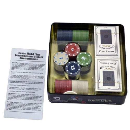 100 Professional Poker Chips with 2 Decks of Cards (Grown Ups)