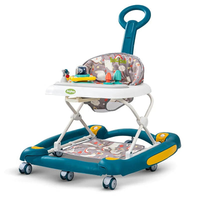 3 in 1 Awry Baby Walker for Kids with Rocker & Push Handle, Kids Walker with 3 Adjustable Height, Mat & Musical Toy Bar | Activity Walker for Baby | Push Walker - COD Not Available