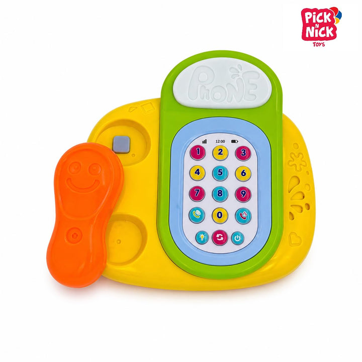 Pick N Nick Toys Kids Learning Phone Toy with Lights, Music & Numbers