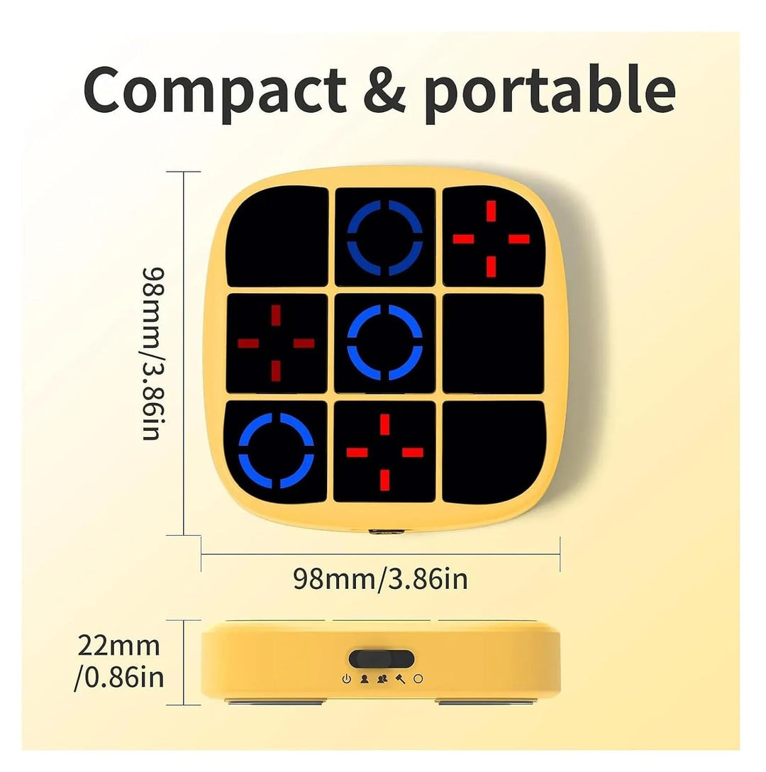 MUREN Tic Tac Toe 4-in-1 - Digital Game I Portable Handheld Puzzle Board Game