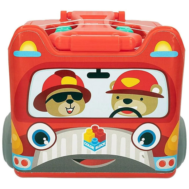 Sunta Toys Premium Quality 2-in-1 Walker & Building Block Toy - 30 Pieces (1.5-3 Years)