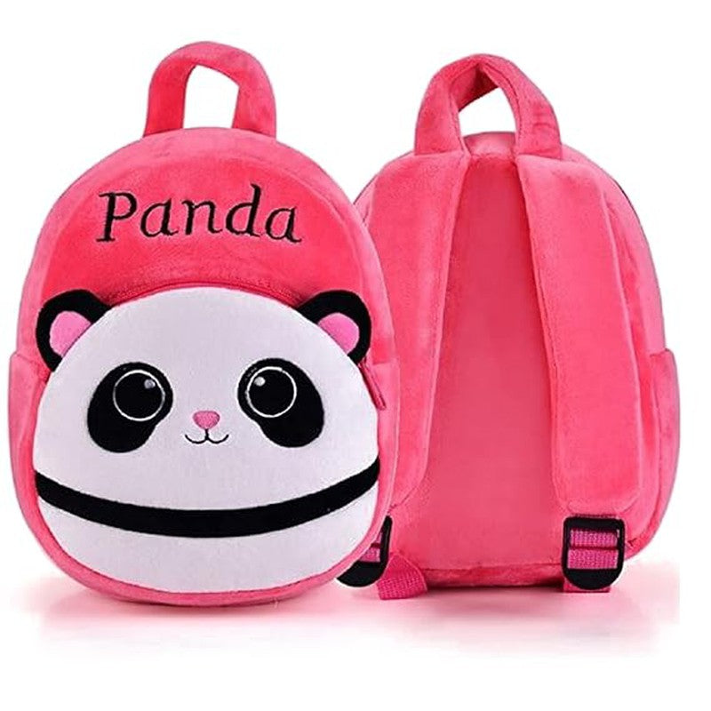 Premium Quality Soft Design Small Pink Panda Shape School Bag for Kids - 14 Inches