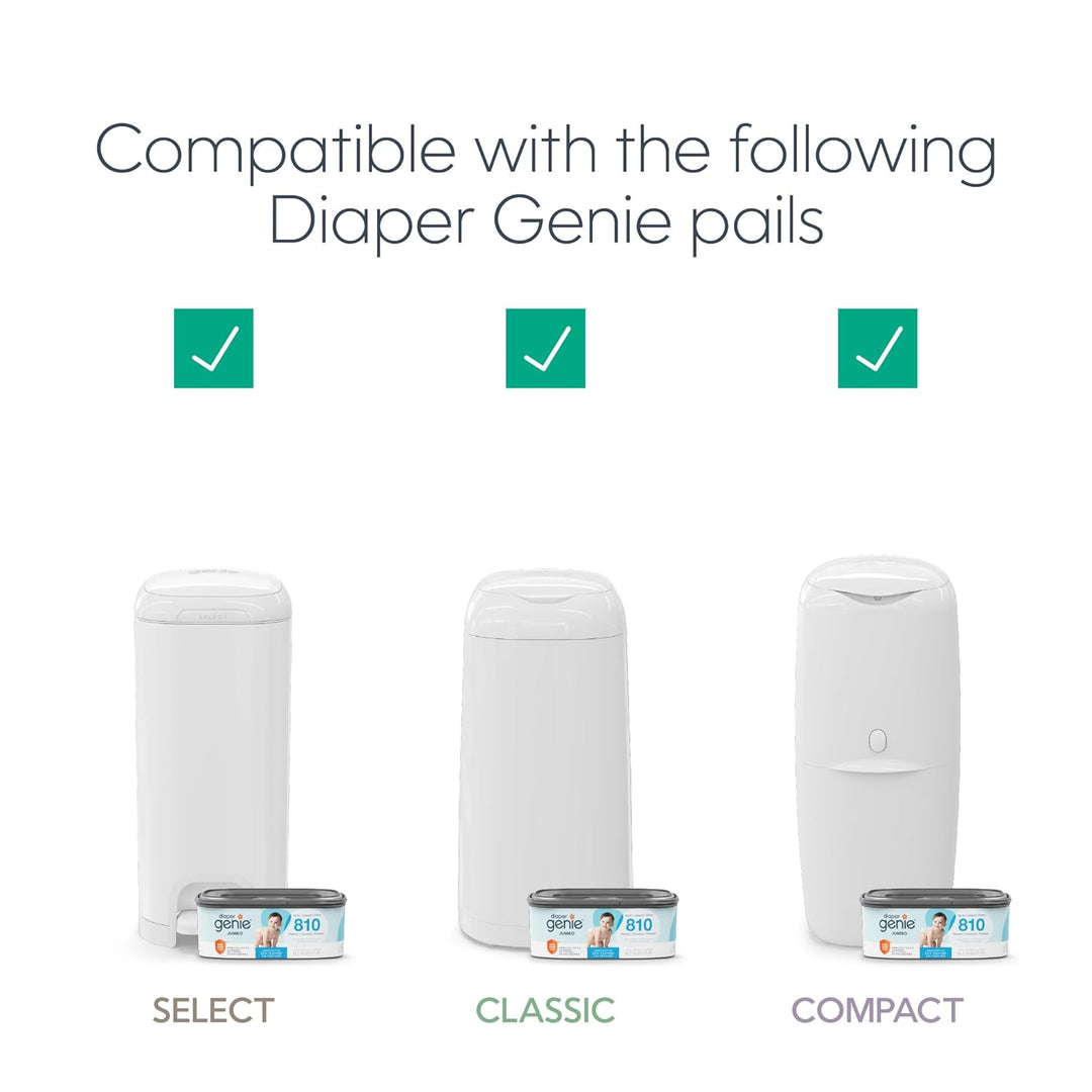 Diaper Genie The Jumbo Square Refill with Continuous Film - Hold up to 810 Newborn-Sized per Refill