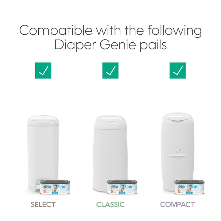 Diaper Genie The Jumbo Square Refill with Continuous Film - Hold up to 810 Newborn-Sized per Refill